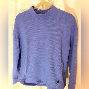 Women's M Antigua Golf Mock Neck Pullover Periwinkle Blue. EUC‎